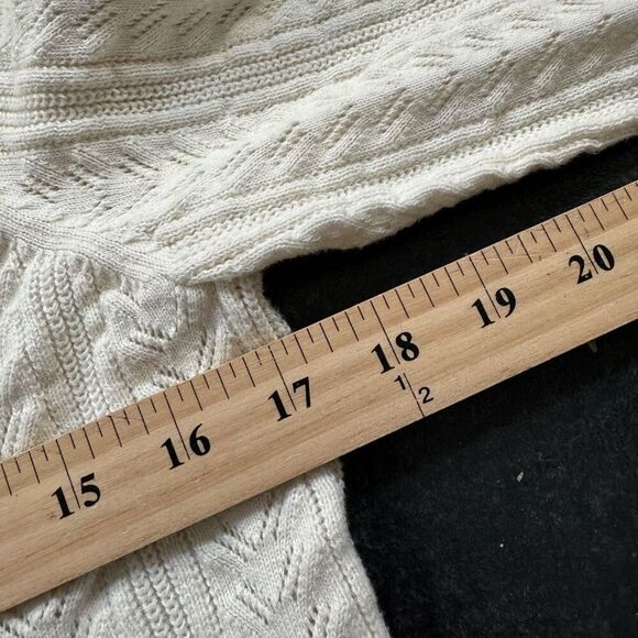 G. H. Bass & Co Women’s Knit Cardigan Sweater Size Medium 100% Cotton Preppy - Picture 9 of 11